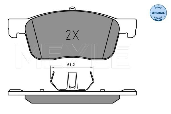 Meyle 0252259417 Колодки гальмівні (передні) Citroen Jumpy/Peugeot Expert 16-
