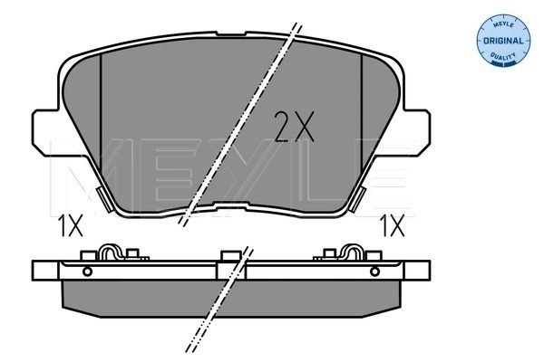 Meyle 0252267516 Колодки гальмівні (задні) Hyundai i30 16-/Kia Ceed 1.0-1.6 18-