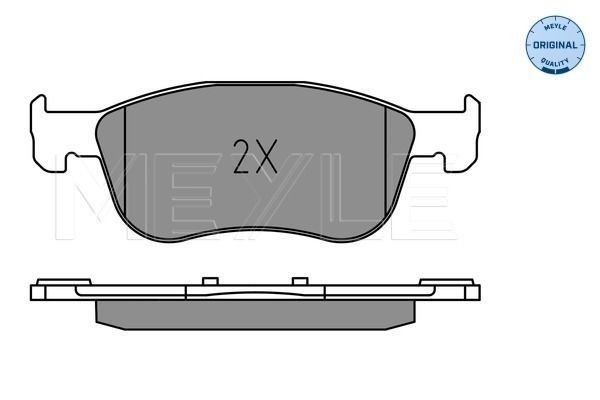 Meyle 0252274816 Колодки гальмівні (передні) Ford Fiesta 1.0-1.5 17-