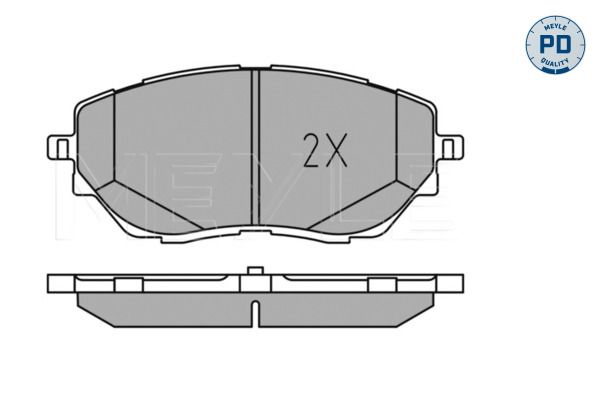 Meyle 0252278218PD Колодки гальмівні (передні) Toyota C-HR 16-