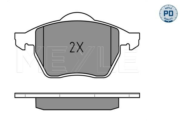 Meyle 0252301820PD Колодки гальмівні (передні) Audi A4/A6/VW Passat 95-
