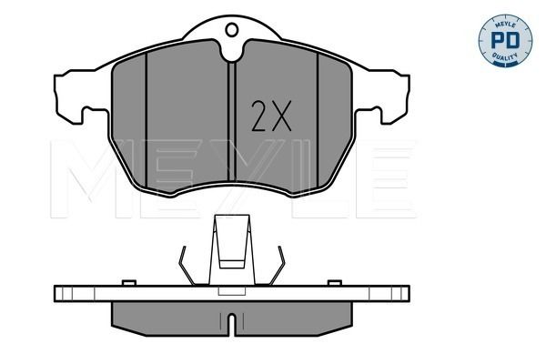 Meyle 0252305719PD Колодки гальмівні (передні) Opel Astra G 98-09 (Ate)