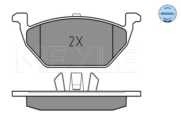 Meyle 0252313019PD Колодки гальмівні (передні) VW Caddy 03- (ушки вверх)