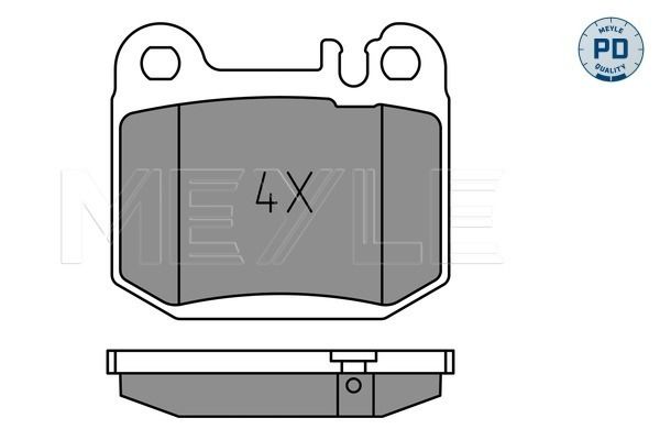 Meyle 0252315715PD Колодки гальмівні (задні) MB M-class (W163) 2.3-5.4 98-05