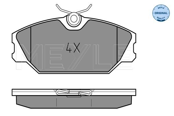 Meyle 0252317218 Колодки гальмівні (передні) Renault Clio II 00-/Megane I 96-03