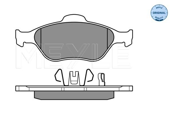 Meyle 0252320217W Колодки гальмівні (передні) Toyota Yaris 05-