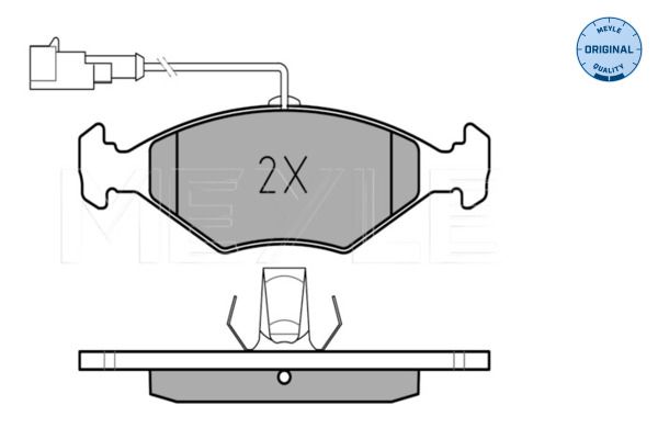Meyle 0252322018W Колодки гальмівні (передні) Fiat Albea/Palio 96-
