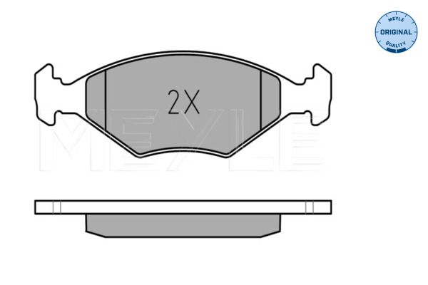 Meyle 0252322018W Колодки гальмівні (передні) Fiat Albea/Palio 96-