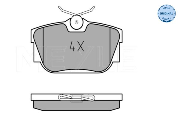 Meyle 0252322417 Колодки гальмівні (задні) VW T4 92-