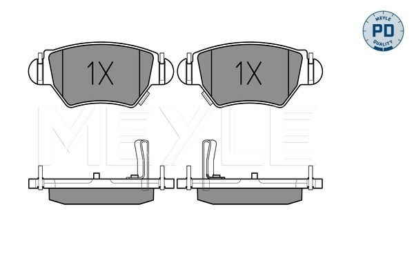 Meyle 0252325817W Колодки гальмівні (задні) Opel Astra G/Zafira A 98-09 (Bosch)