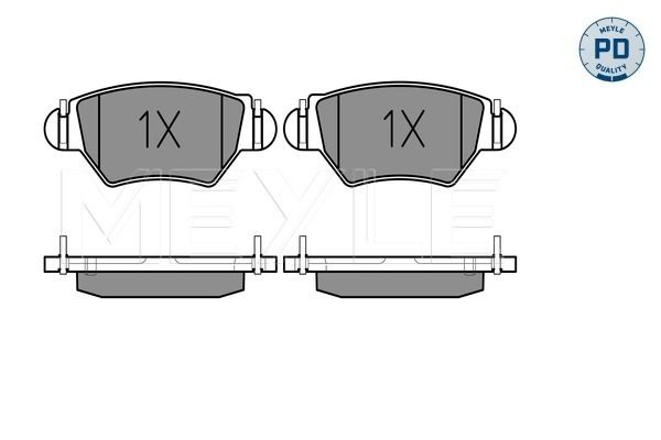 Meyle 0252325817W Колодки гальмівні (задні) Opel Astra G/Zafira A 98-09 (Bosch)