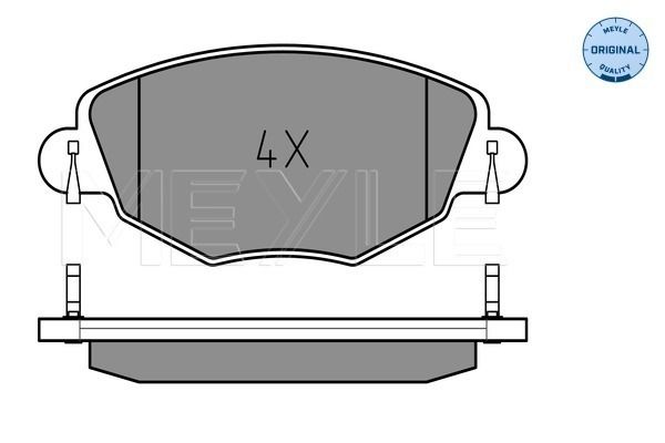 Meyle 0252327918 Колодки гальмівні (передні) Ford Mondeo III 00-07 (Bosch)