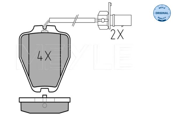 Meyle 0252328118 Колодки гальмівні (передні) Mini Mini Cooper 01-06