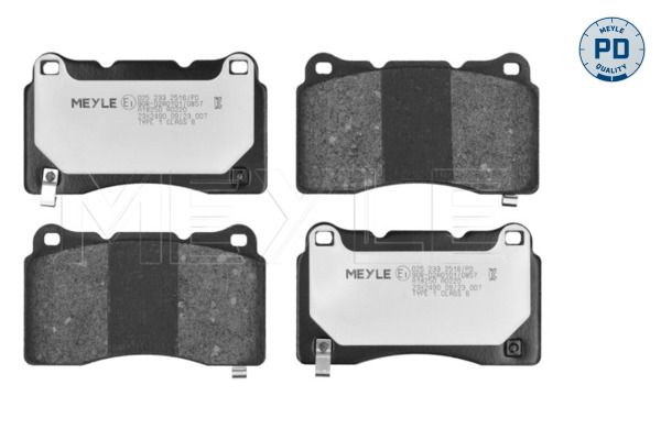 Meyle 0252332516PD Колодки гальмівні (передні) Cadillac Ats/Cts/Honda Civic X/Mitsubishi Lancer/Tesl