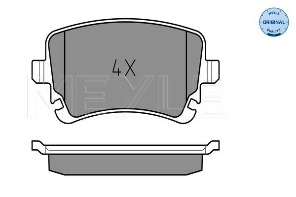 Meyle 0252332617 Колодки гальмівні (задні) VW T5 03- (Lucas)