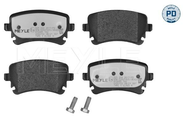 Meyle 0252332617PD Колодки гальмівні (задні) VW T5 03- (Lucas) (Platinum)