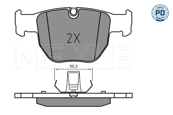 Meyle 0252340220 Колодки гальмівні передні на Vectra-C (1,6/1,8/2,2/2,