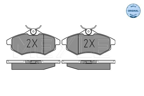 Meyle 0252340719 Колодки гальмівні (передні) Citroen C2/C3 02-