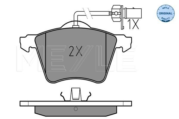 Meyle 0252341819W Колодки гальмівні (передні) Seat Alhambra/VW Sharan 1.8-1.9TDI 95-10 (Ate)