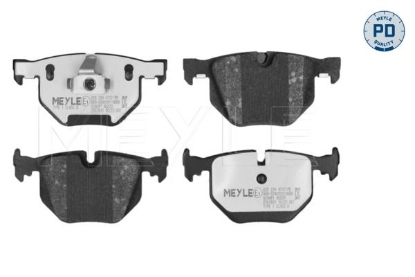 Meyle 0252344717PD Колодки гальмівні (задні) BMW 7 (E65/E66/E67) 01-08 (Ate)