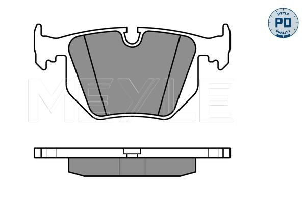 Meyle 0252344717PD Колодки гальмівні (задні) BMW 7 (E65/E66/E67) 01-08 (Ate)