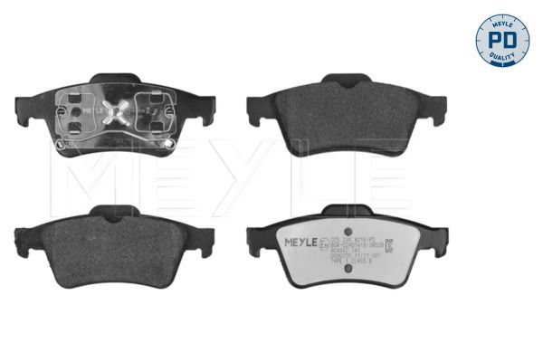 Meyle 0252348216PD Колодки гальмівні (задні) Renault Laguna/Megane 01-