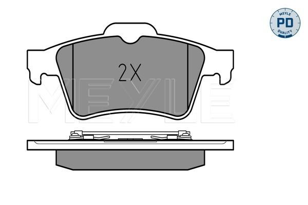 Meyle 0252348216PD Колодки гальмівні (задні) Renault Laguna/Megane 01-