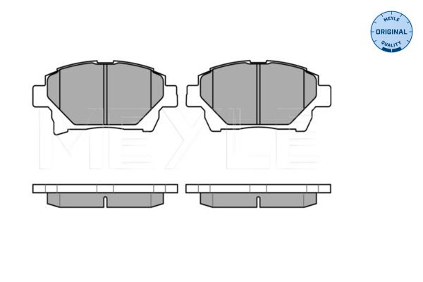 Meyle 0252351017 Колодки гальмівні (передні) Toyota Corolla 01-08/Prius 03-09/Yaris 99-05