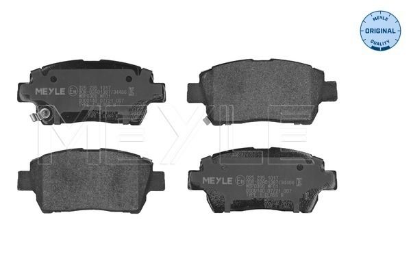 Meyle 0252351017 Колодки гальмівні (передні) Toyota Corolla 01-08/Prius 03-09/Yaris 99-05