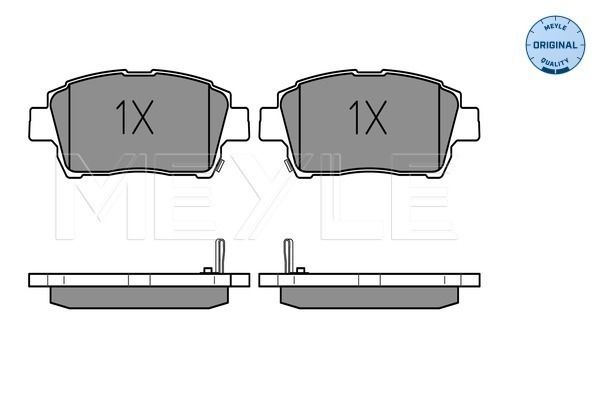 Meyle 0252351017 Колодки гальмівні (передні) Toyota Corolla 01-08/Prius 03-09/Yaris 99-05