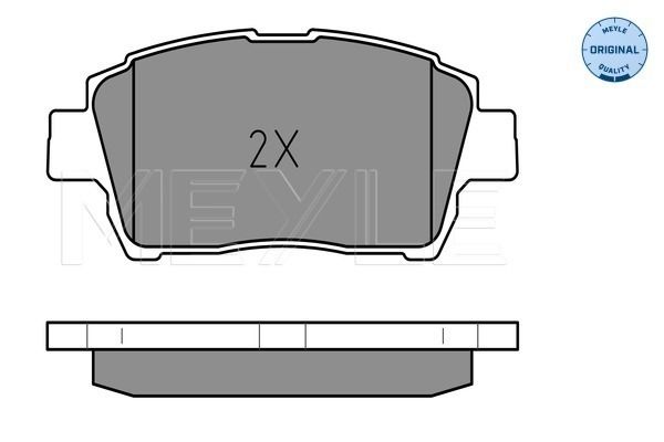 Meyle 0252351017 Колодки гальмівні (передні) Toyota Corolla 01-08/Prius 03-09/Yaris 99-05