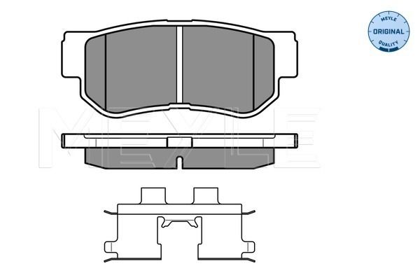 Meyle 0252354314W Колодки гальмівні (задні) Hyundai Tucson 2.0 CRDi 04-10