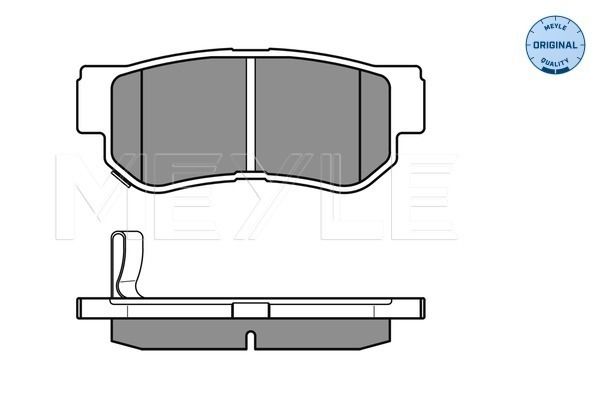Meyle 0252354314W Колодки гальмівні (задні) Hyundai Tucson 2.0 CRDi 04-10