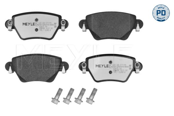 Meyle 0252355717PD Колодки гальмівні (задні) Renault Kangoo 4x4 01- (Bosch)