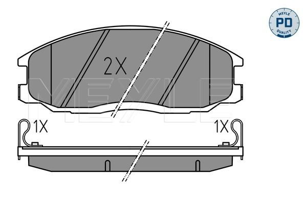 Meyle 0252356916W Колодки гальмівні (передні) Hyundai Santa Fe/Trajet 01-08
