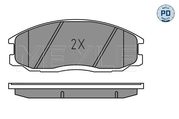 Meyle 0252356916W Колодки гальмівні (передні) Hyundai Santa Fe/Trajet 01-08