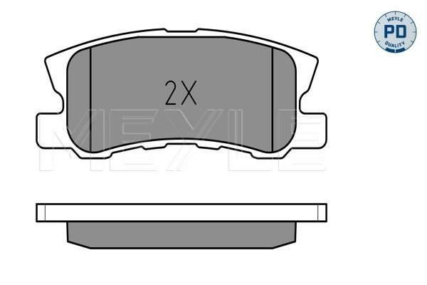 Meyle 0252358416PD Колодки гальмівні (передні) Mitsubishi Lancer VII/VIII 03-/Jeep Compass/ Patriot