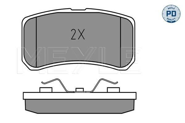 Meyle 0252358416PD Колодки гальмівні (передні) Mitsubishi Lancer VII/VIII 03-/Jeep Compass/ Patriot