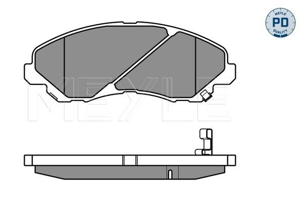 Meyle 0252358416W Колодки гальмівні (передні) Mitsubishi Lancer VII/VIII 03-/Jeep Compass/ Patriot 0