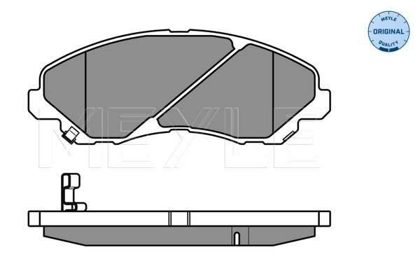 Meyle 0252358416W Колодки гальмівні (передні) Mitsubishi Lancer VII/VIII 03-/Jeep Compass/ Patriot 0