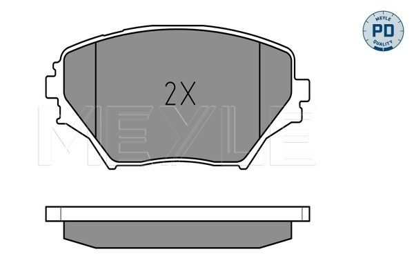 Meyle 0252358720PD Колодки гальмівні PD GOLF5 03- /OCTAVIA/TOURAN