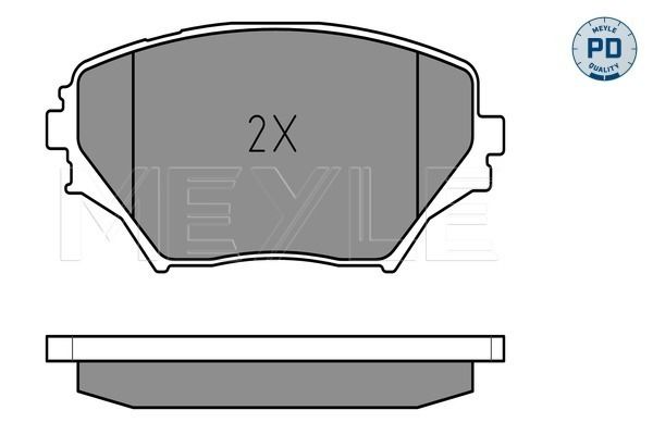 Meyle 0252358720PD Колодки гальмівні PD GOLF5 03- /OCTAVIA/TOURAN