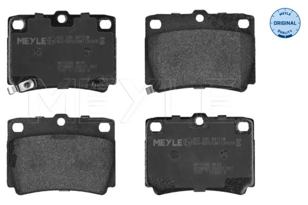 Meyle 0252359315W Колодки гальмівні (задні) Mitsubishi Pajero 91-00/Pajero Sport 98-