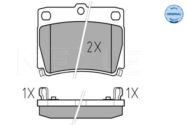 Meyle 0252359315W Колодки гальмівні (задні) Mitsubishi Pajero 91-00/Pajero Sport 98-