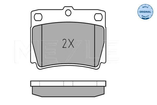 Meyle 0252359315W Колодки гальмівні (задні) Mitsubishi Pajero 91-00/Pajero Sport 98-