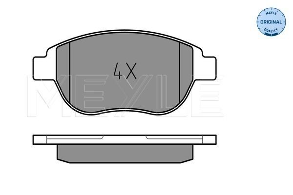 Meyle 0252360019PD Колодки гальмівні (передні) Citroen Berlingo 00-11/C4 1.6 THP/VTi 04-/Peugeot 207