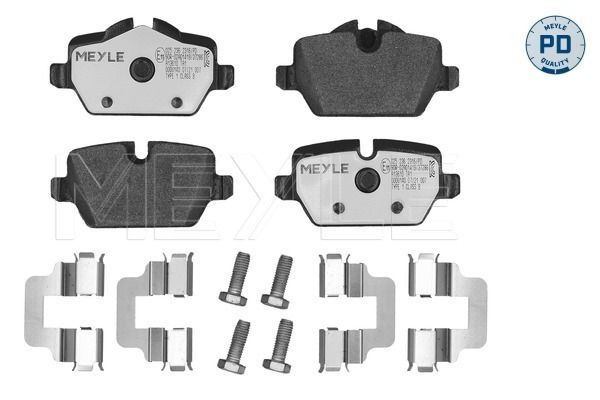 Meyle 0252362316PD Колодки гальмівні (задні) BMW 3 (E90-E92) 05-12 (TRW)