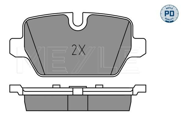 Meyle 0252362316PD Колодки гальмівні (задні) BMW 3 (E90-E92) 05-12 (TRW)