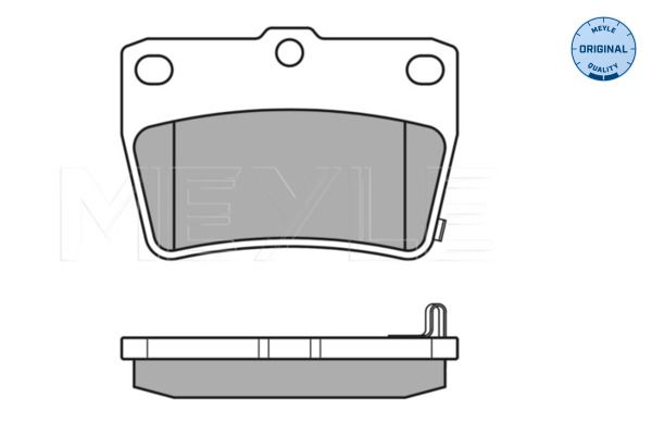 Meyle 0252365614W Колодки гальмівні (задні) Toyota Rav4 II 00-05 (Akebono)