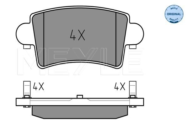 Meyle 0252366916 Колодки гальмівні (задні) Renault Master 98-